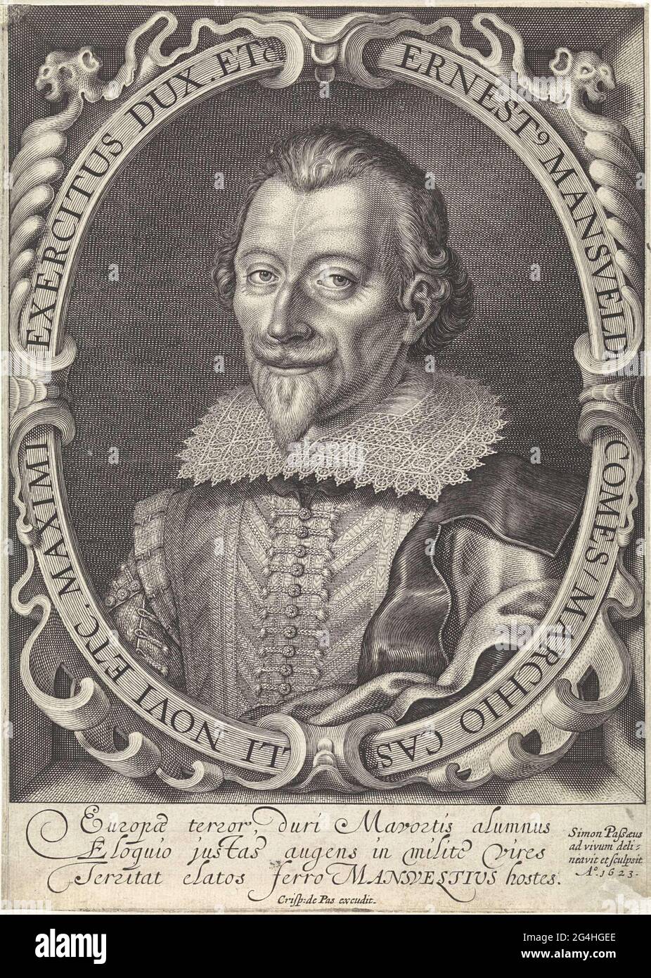 . Portrait of the army leader Peter Ernst (II), Count of Mansfeld. In
