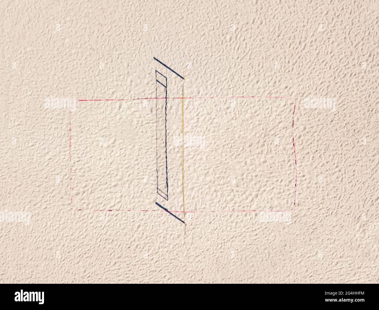 Beach volleyball court top view. Summer sport concept Stock Photo Alamy