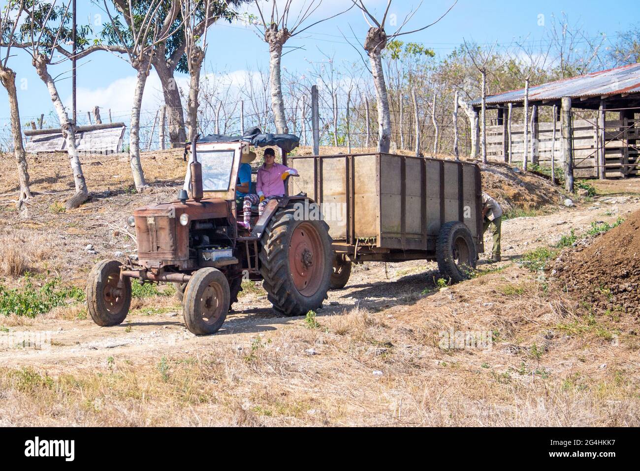 Russian Starting A Diesel Tractor