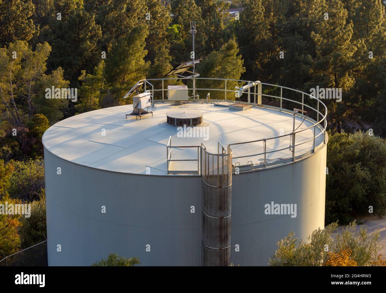 Large water tank Stock Photo