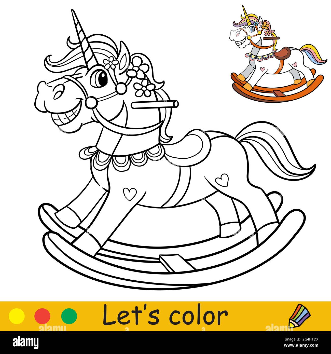 Rainbow unicorn rocking horse sales