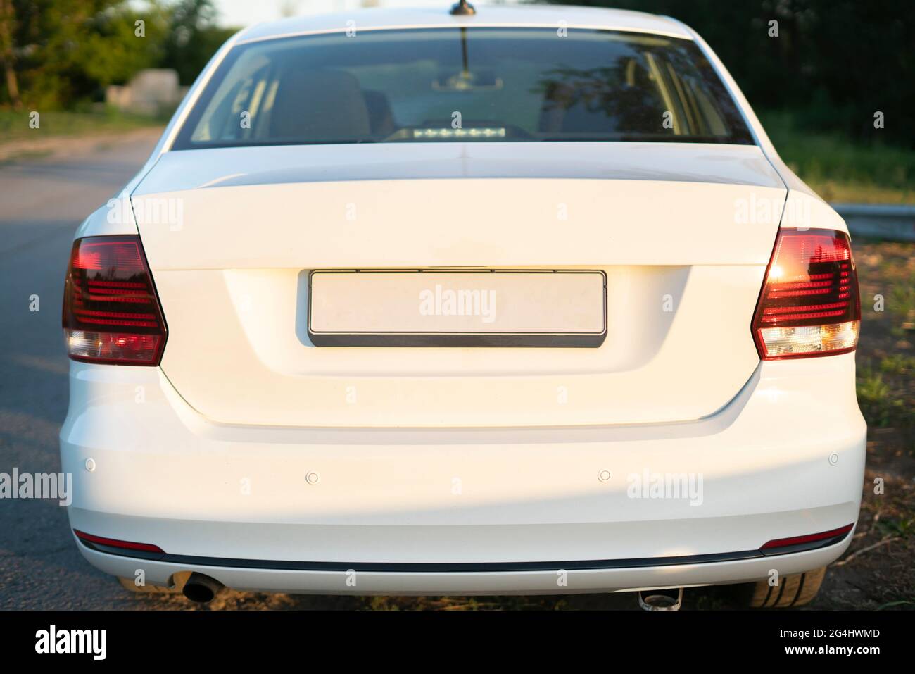 Download The Empty Car Number Plate License The Copy Space Or Mockup Design Template Stock Photo Alamy