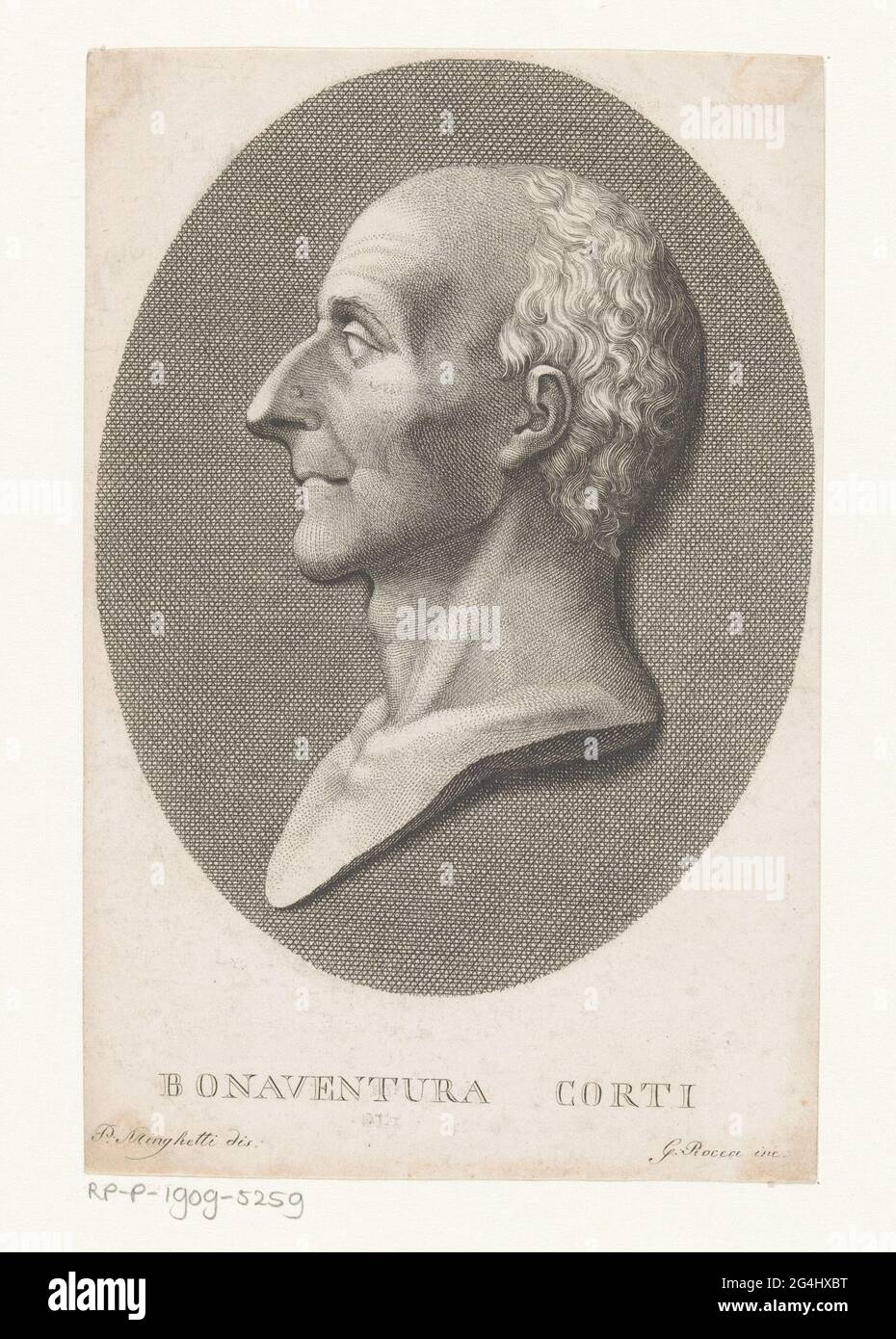 Portret Van Botanicus Bonaventura Corti Stock Photo Alamy