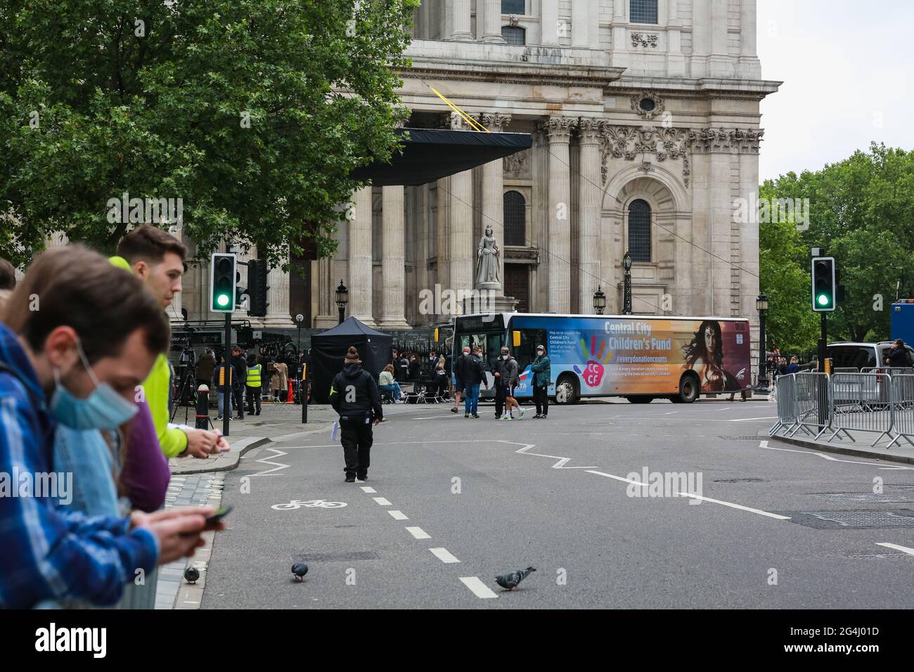 London, UK. 19 June 2021. A scene from the movie set during the filming