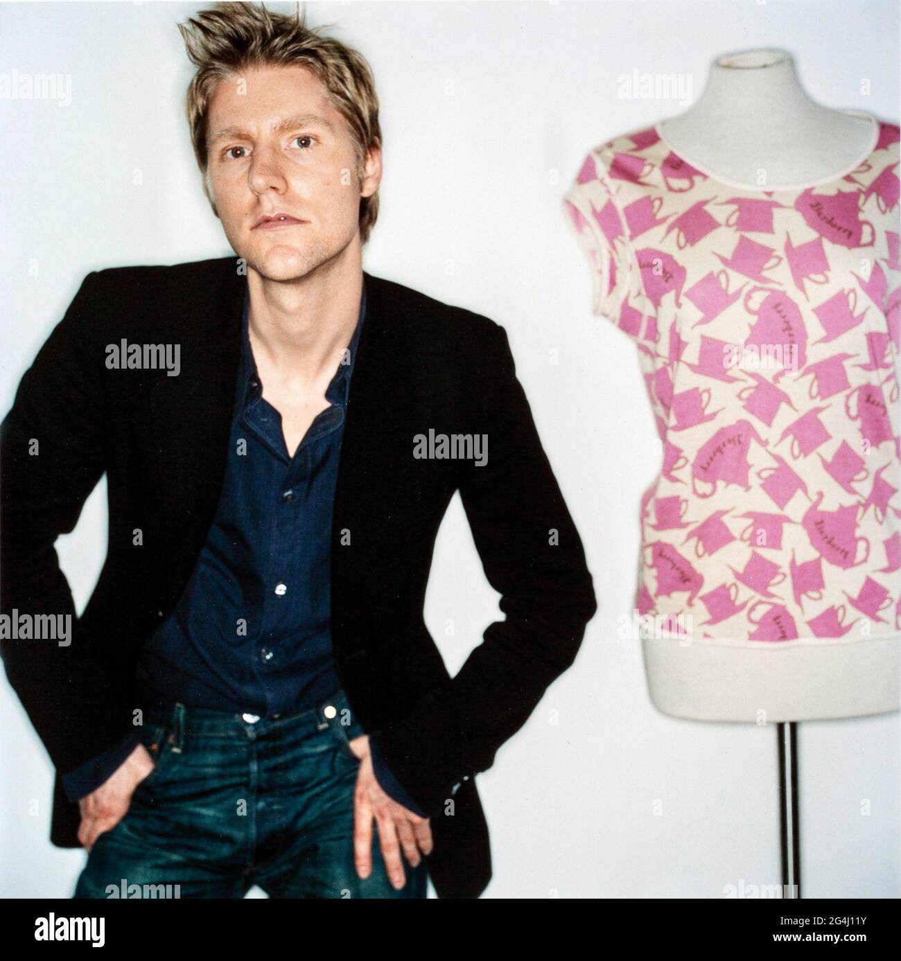 Christopher  Bailey , British fashion designer who was president and chief creative officer of Burberry. May 2001 ,London ,UK Stock Photo