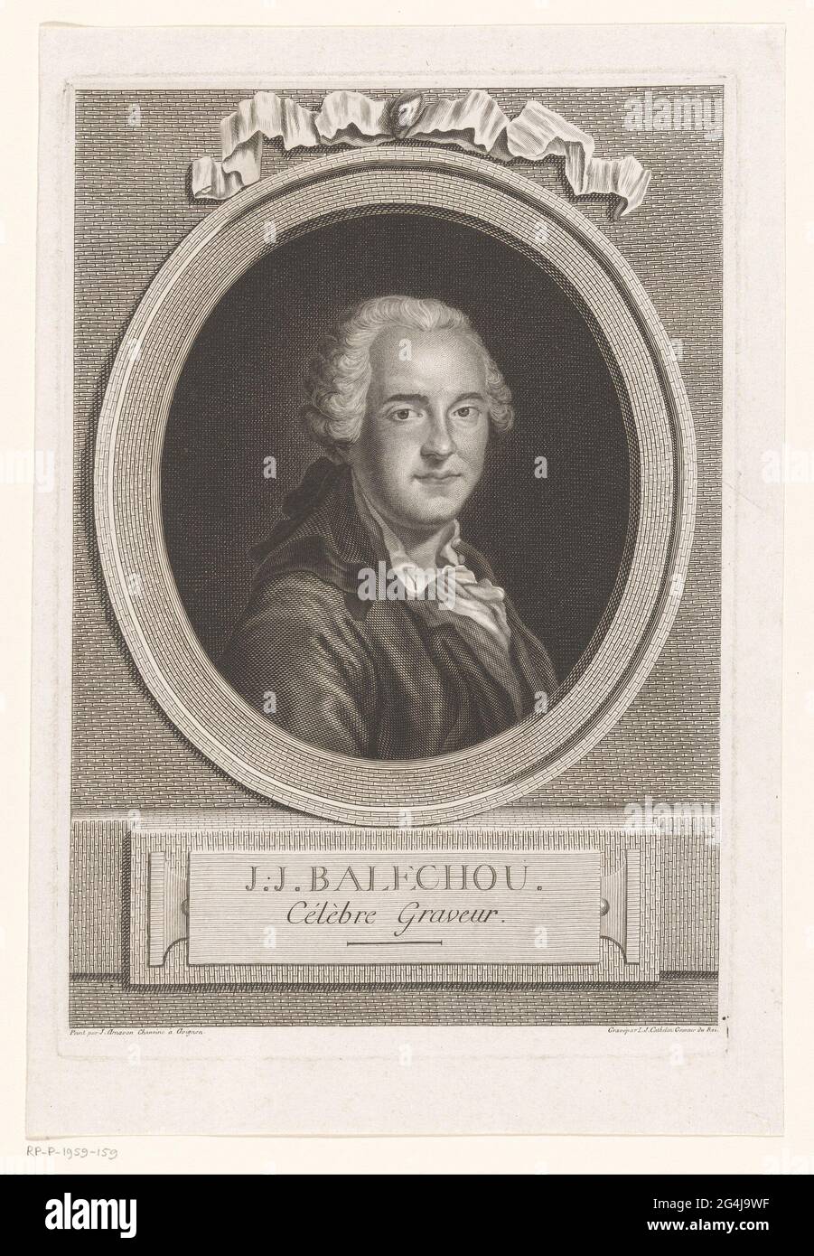 Portrait of Jean Joseph Balechou Stock Photo Alamy