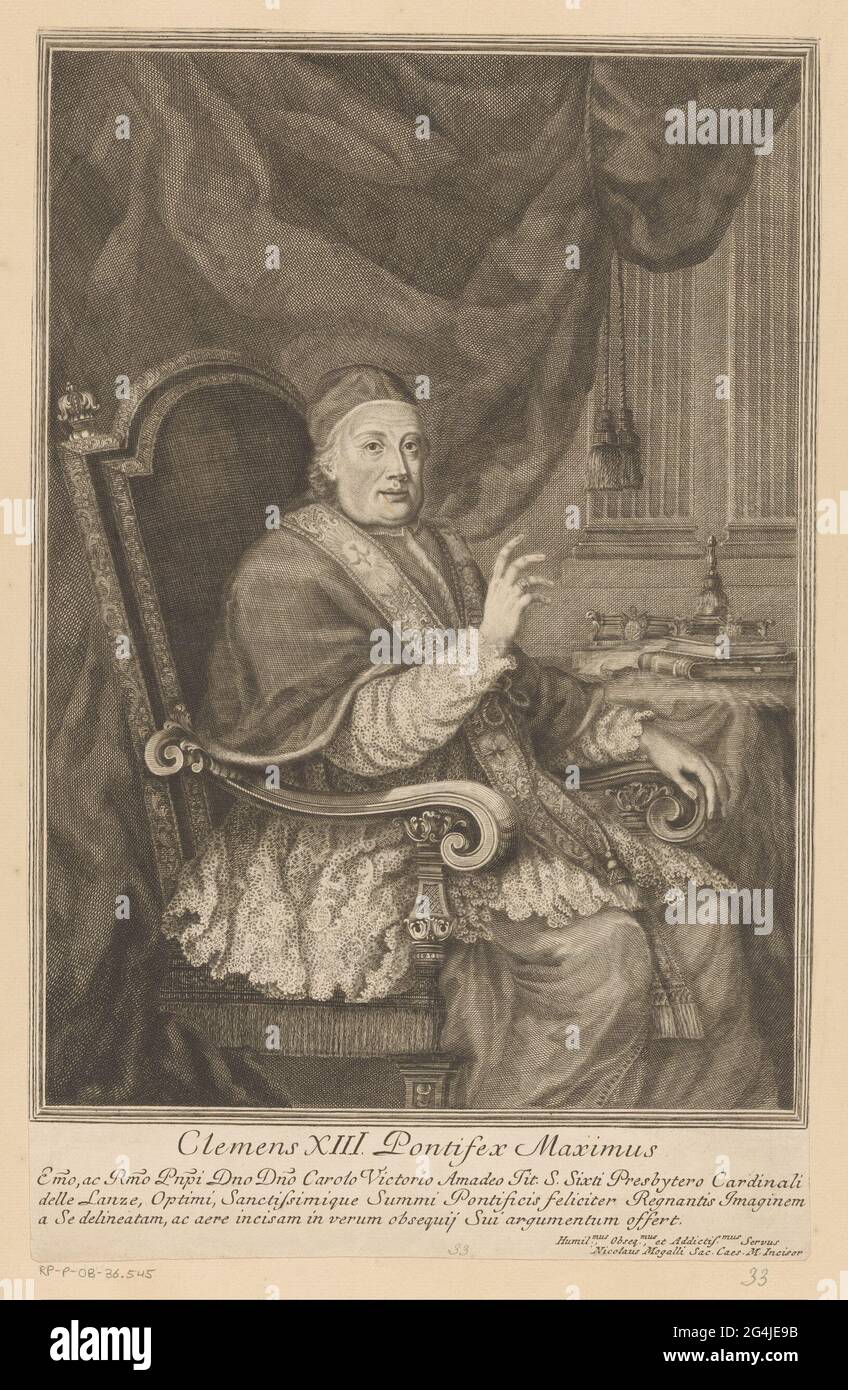 Portrait of clemens xiii hi-res stock photography and images - Alamy