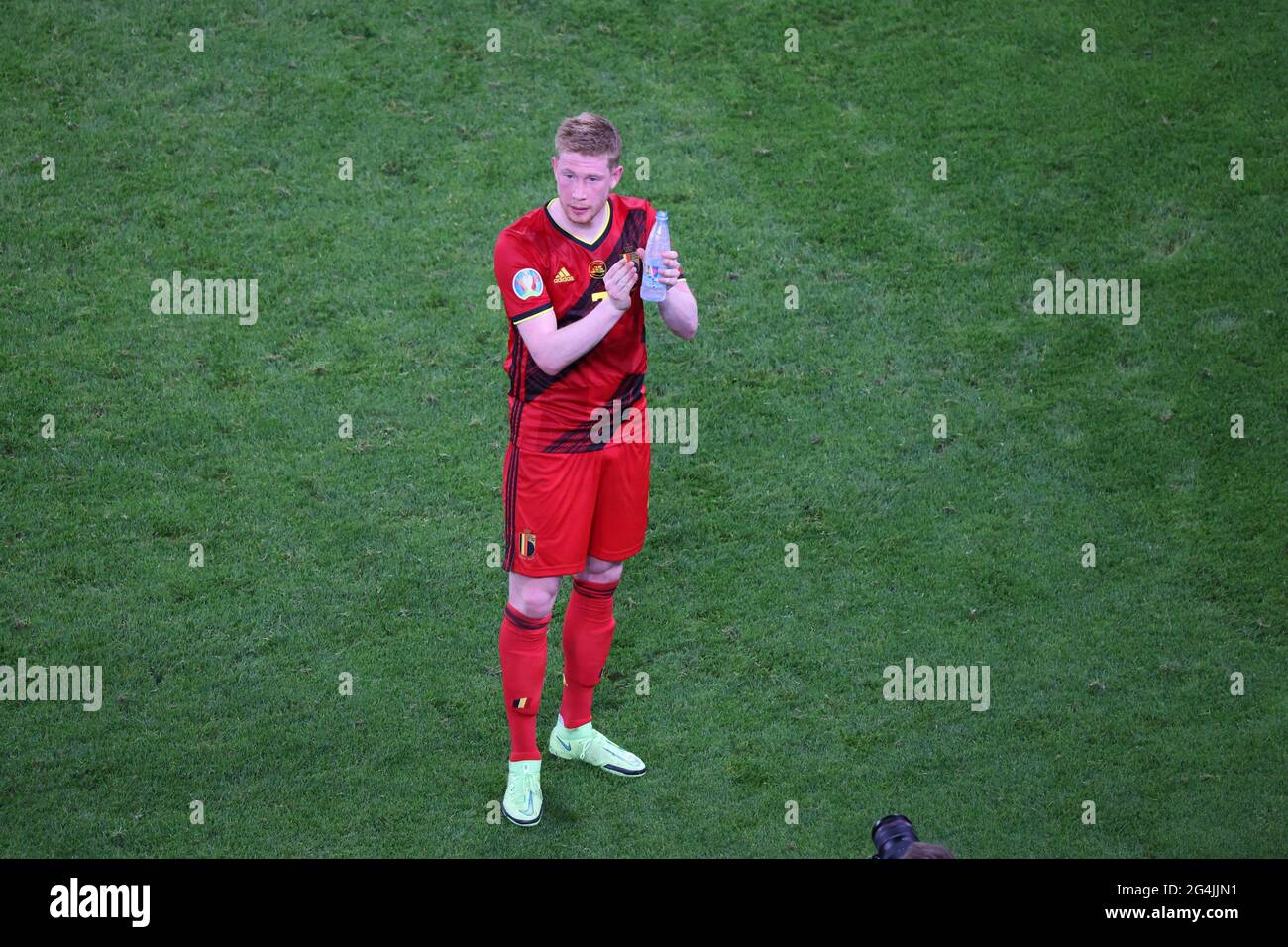 Saint Petersburg, Russia. 21st June, 2021. Kevin De Bruyne (7) of Belgium seen during the European championship EURO 2020 between Belgium and Finland at Gazprom Arena.(Final Score; Finland 0:2 Belgium). Credit: SOPA Images Limited/Alamy Live News Stock Photo