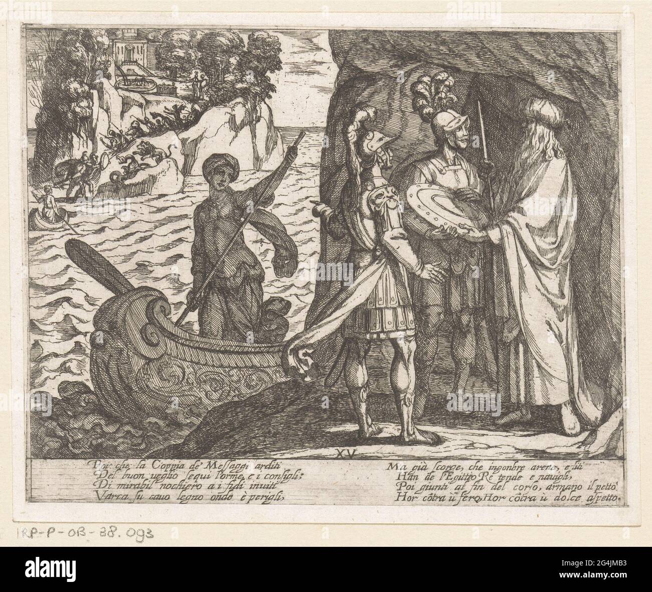 Illustration at Canto XV of TASSO's 'Gerusalemme Liberata'; Jerusalem ...