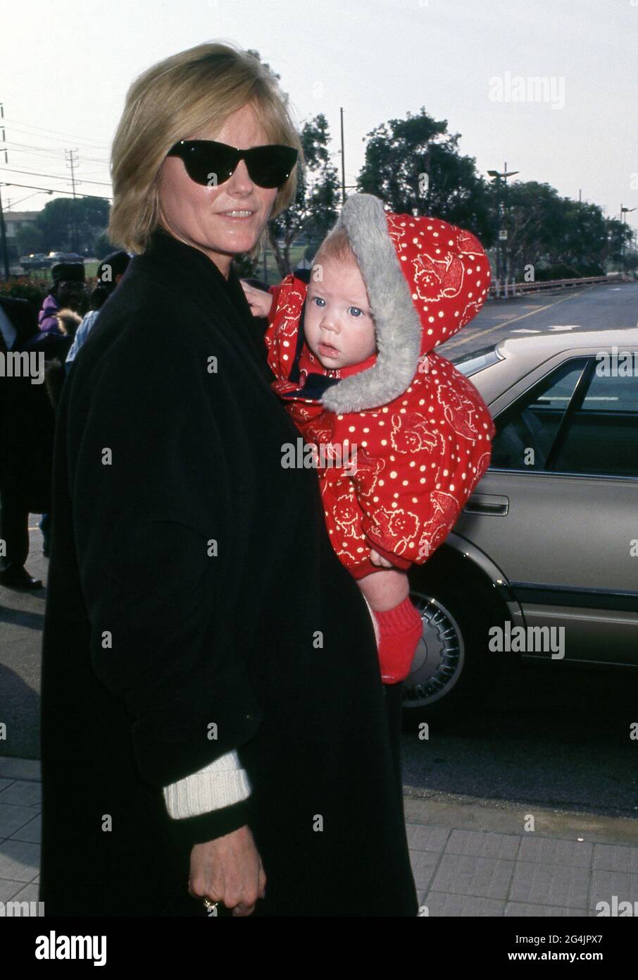 Cheryl Tiegs and son Zachary Peck 1992 Credit Ralph Dominguez