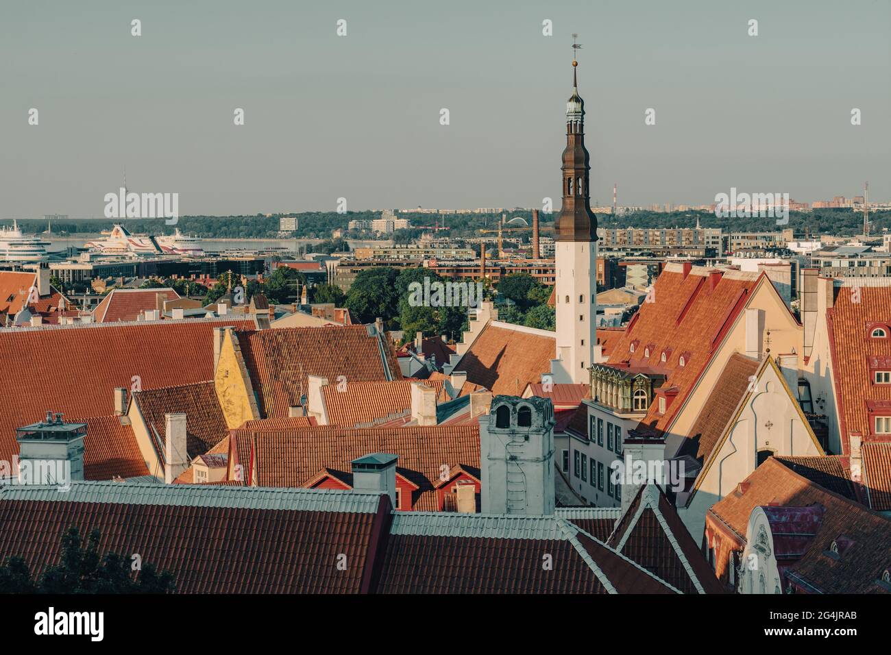 Beautiful view of City Tallinn Estonia Stock Photo