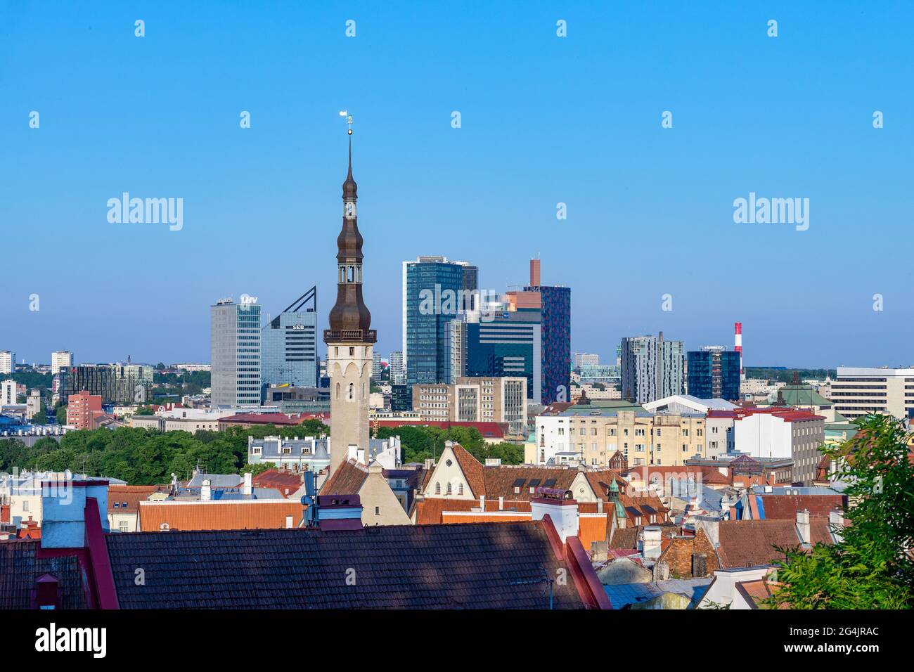 Beautiful view of City Tallinn Estonia Stock Photo