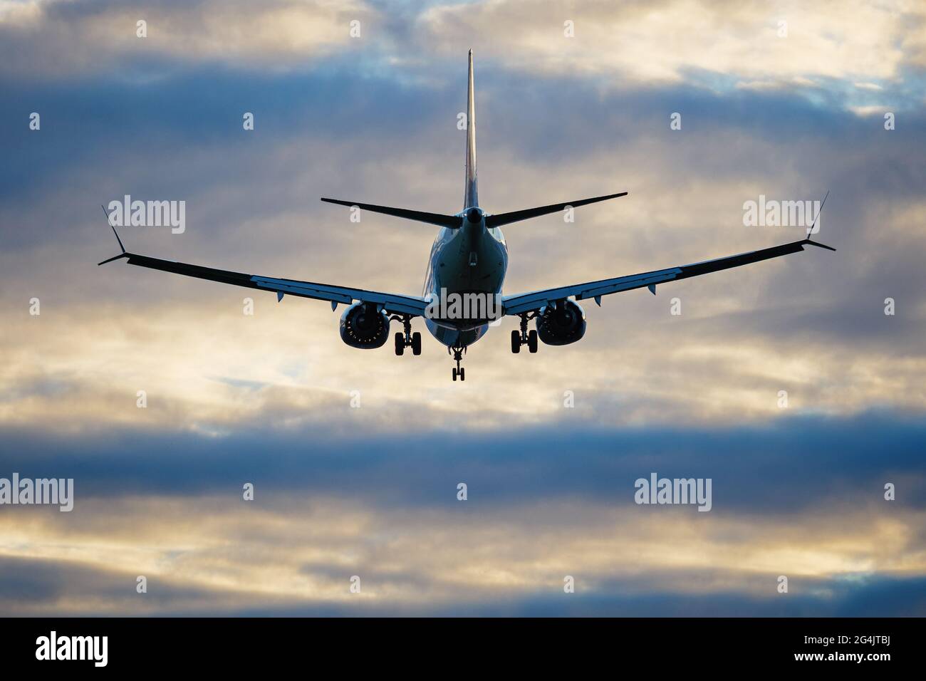 Richmond, British Columbia, Canada. 19th June, 2021. An Air Canada Boeing 737 MAX 8 jet on final approach for landing at Vancouver International Airport. Credit: Bayne Stanley/ZUMA Wire/Alamy Live News Stock Photo