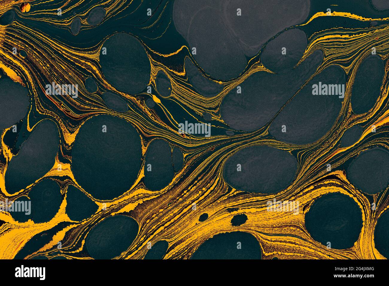 2D illustration of a glowing yellow liquid on an uneven, bumpy surface ...