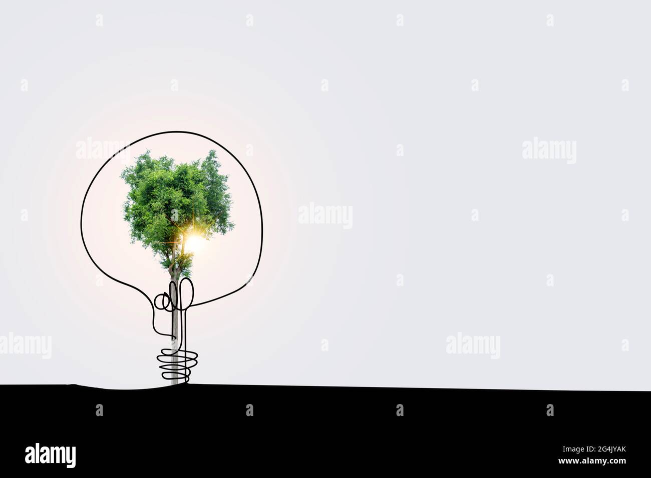 3D illustration Renewable energy concept Earth Day or environmental ...