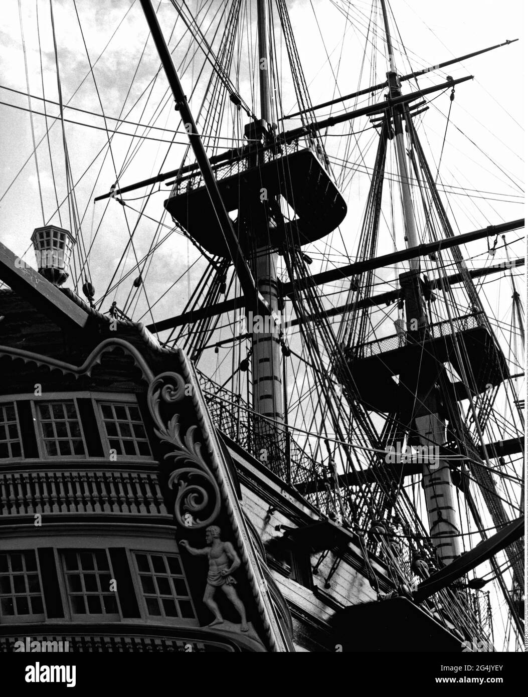 transport / transportation, navigation, warships, ship of the line HMS 'Victory', ADDITIONAL-RIGHTS-CLEARANCE-INFO-NOT-AVAILABLE Stock Photo