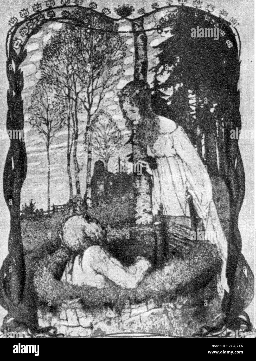 theatre / theater, play, 'The Sunken Bell' (Die versunkene Glocke), by Gerhart Hauptmann (1862 - 1946), ARTIST'S COPYRIGHT HAS NOT TO BE CLEARED Stock Photo