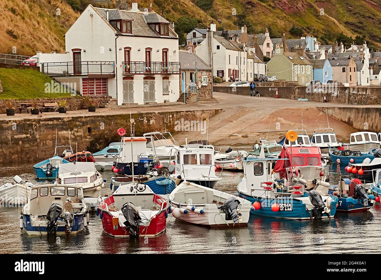 Gardenstown Harbour, in NE Scotland Stock Photo Alamy