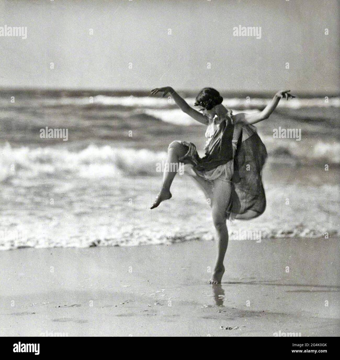 Vintage dance photographs by Arnold Genthe - Isadora Duncan Stock Photo