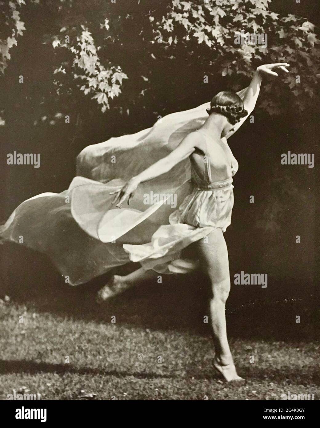 Vintage dance photographs by Arnold Genthe - Isadora Duncan - early 1900's Stock Photo