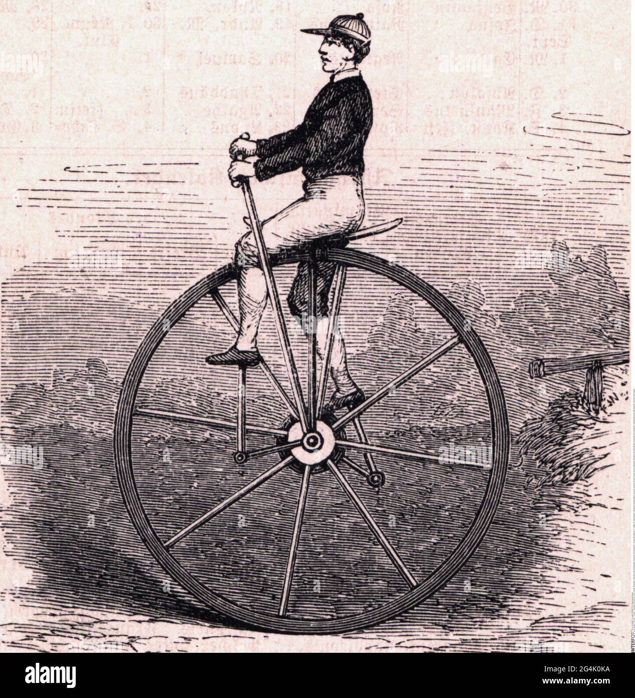 transport / transportation, bicycles, unicycle of John Hobby, wood