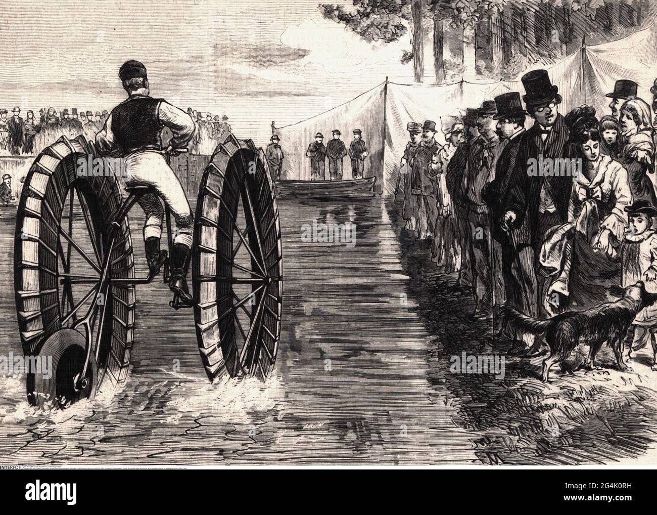 transport / transportation, cycles, Grooman's water velocipede, ARTIST'S COPYRIGHT HAS NOT TO BE CLEARED Stock Photo