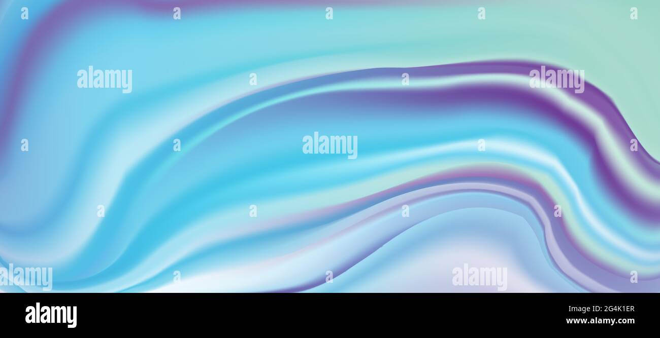 Abstract liquid background design, blue and violet paint color flow ...