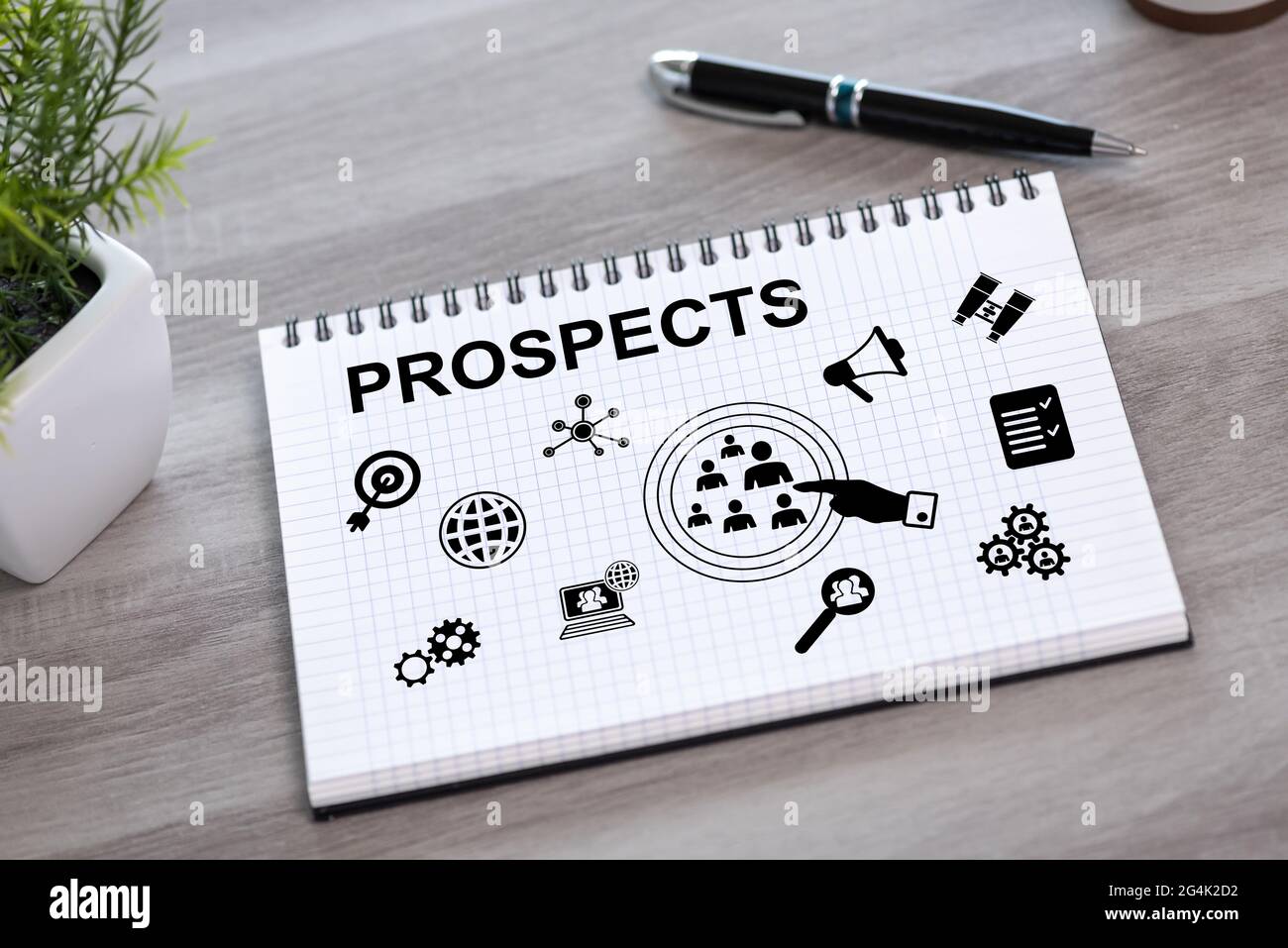 Prospects concept drawn on a notepad Stock Photo - Alamy