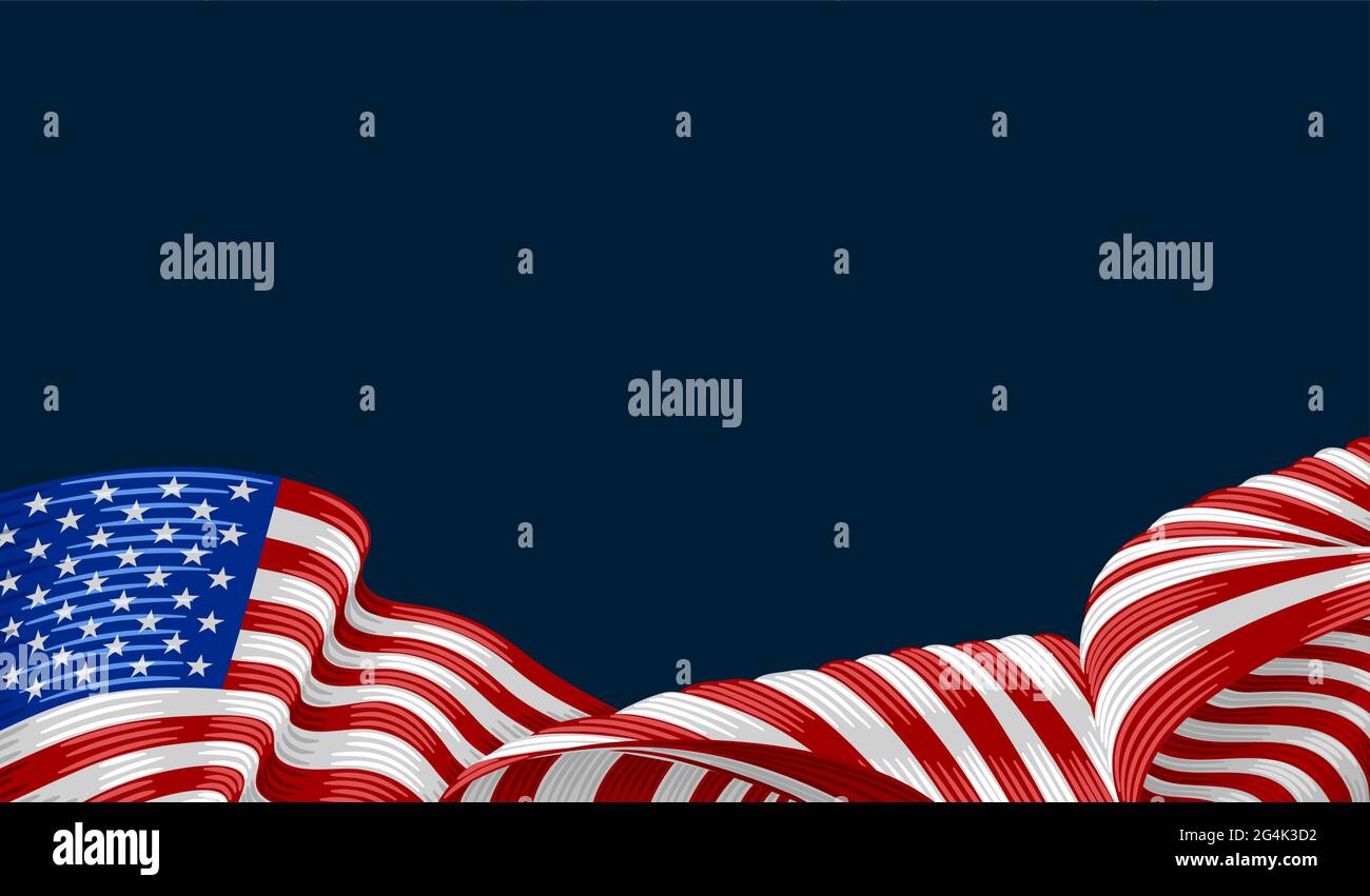 Hand waving american flag hi-res stock photography and images - Alamy
