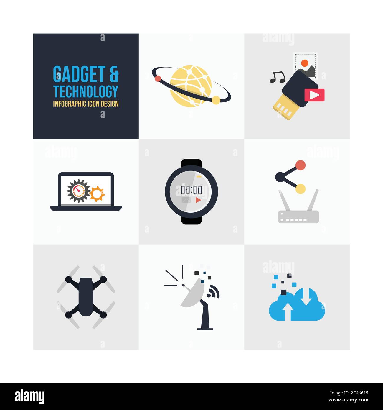 Modern gadget shopping Stock Vector Images Alamy