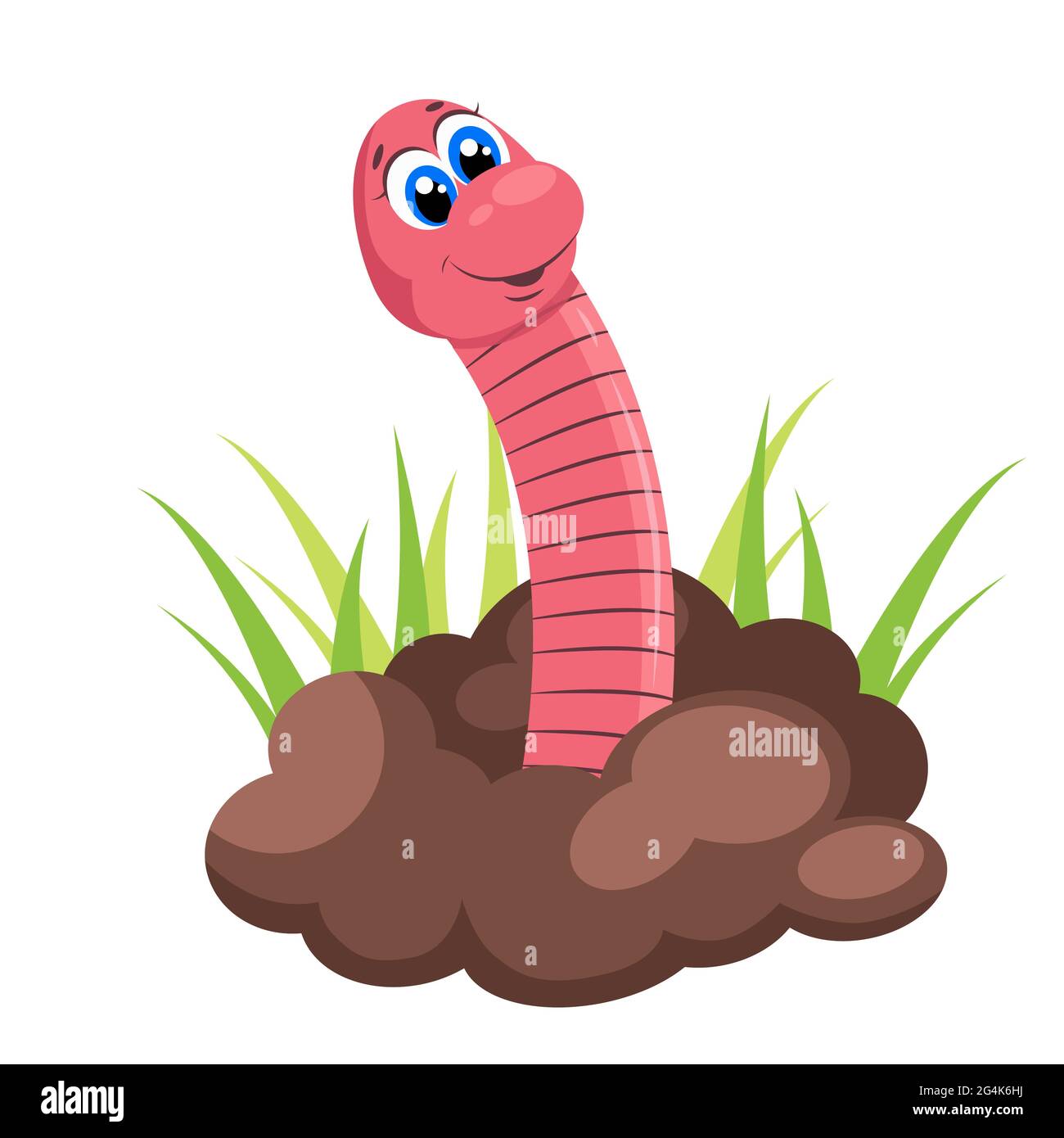 Cartoon earthworm Cut Out Stock Images & Pictures - Alamy