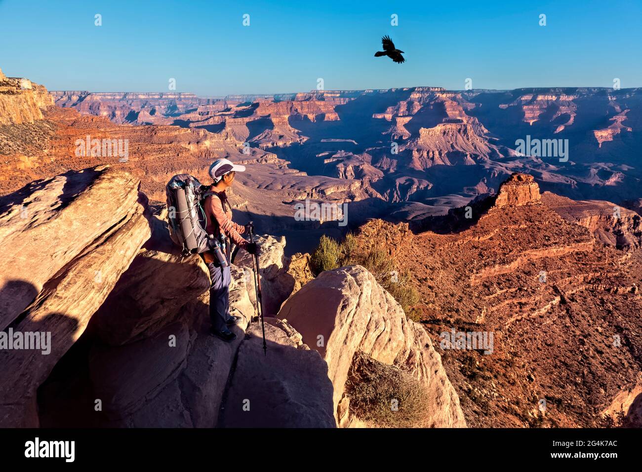 The view from Ooh Aah Point, Grand Canyon National Park, Arizona, U.S.A Stock Photo