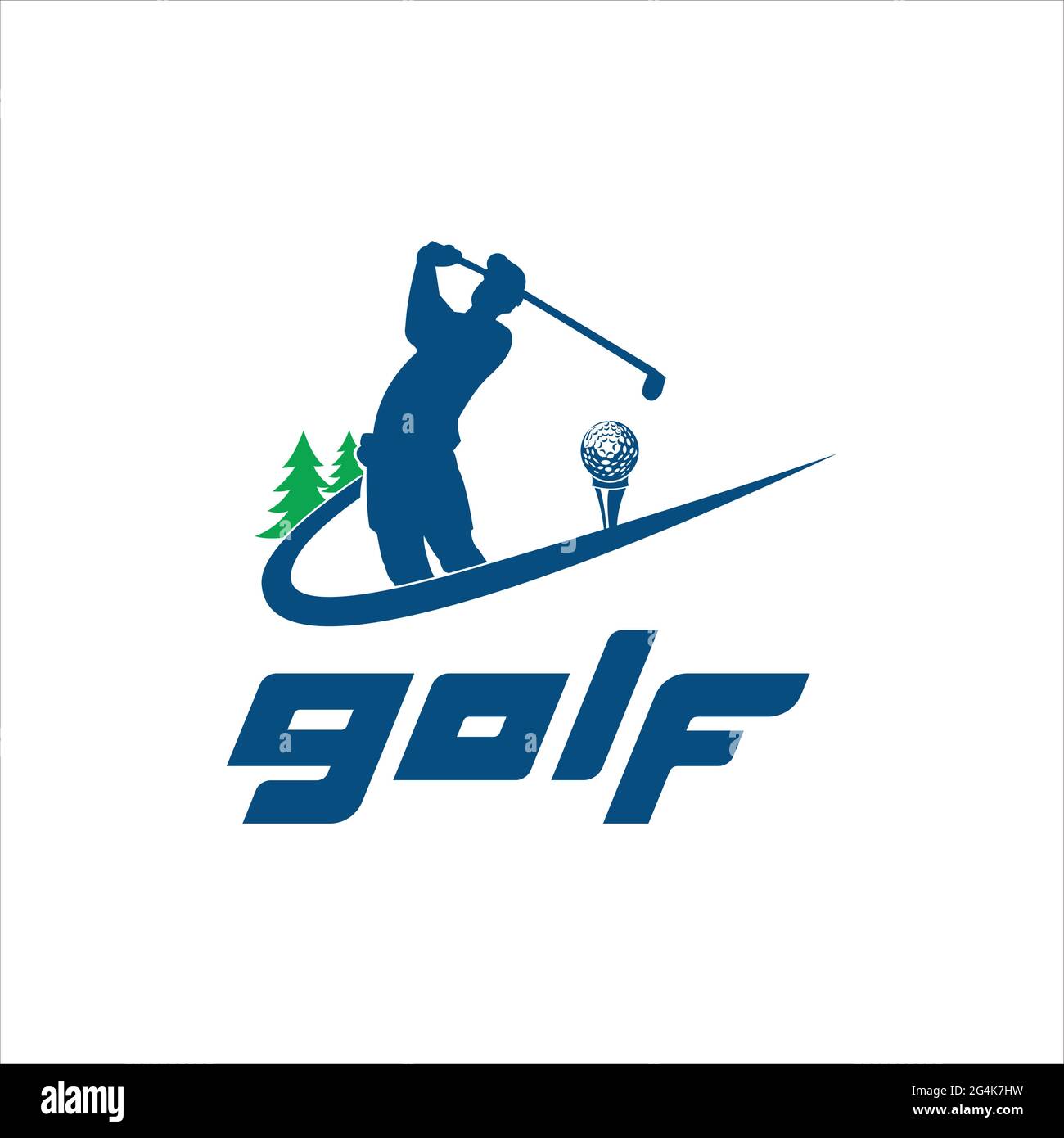 golf logo exclusive design inspiration Stock Vector