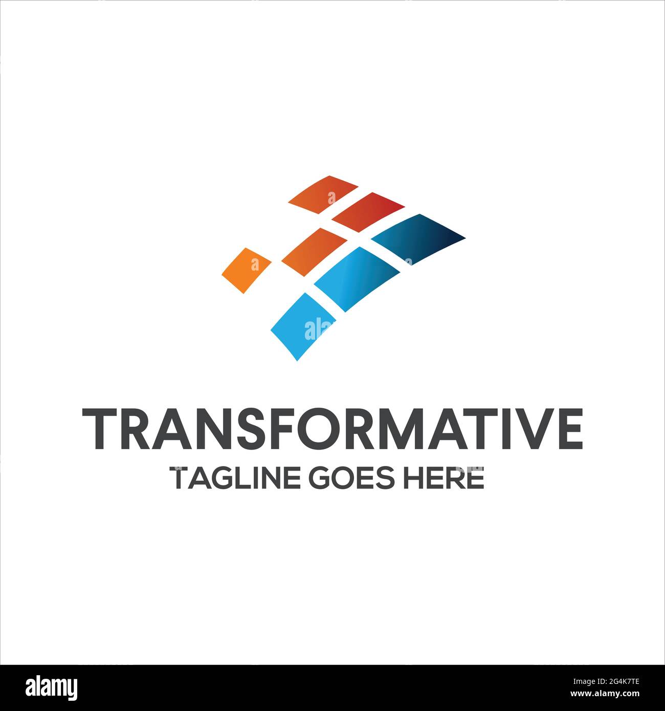 transformative logo exclusive design inspiration Stock Vector