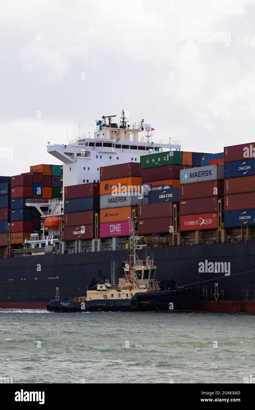 Conti Stockholm arriving Fremantle, WA. Stock Photo