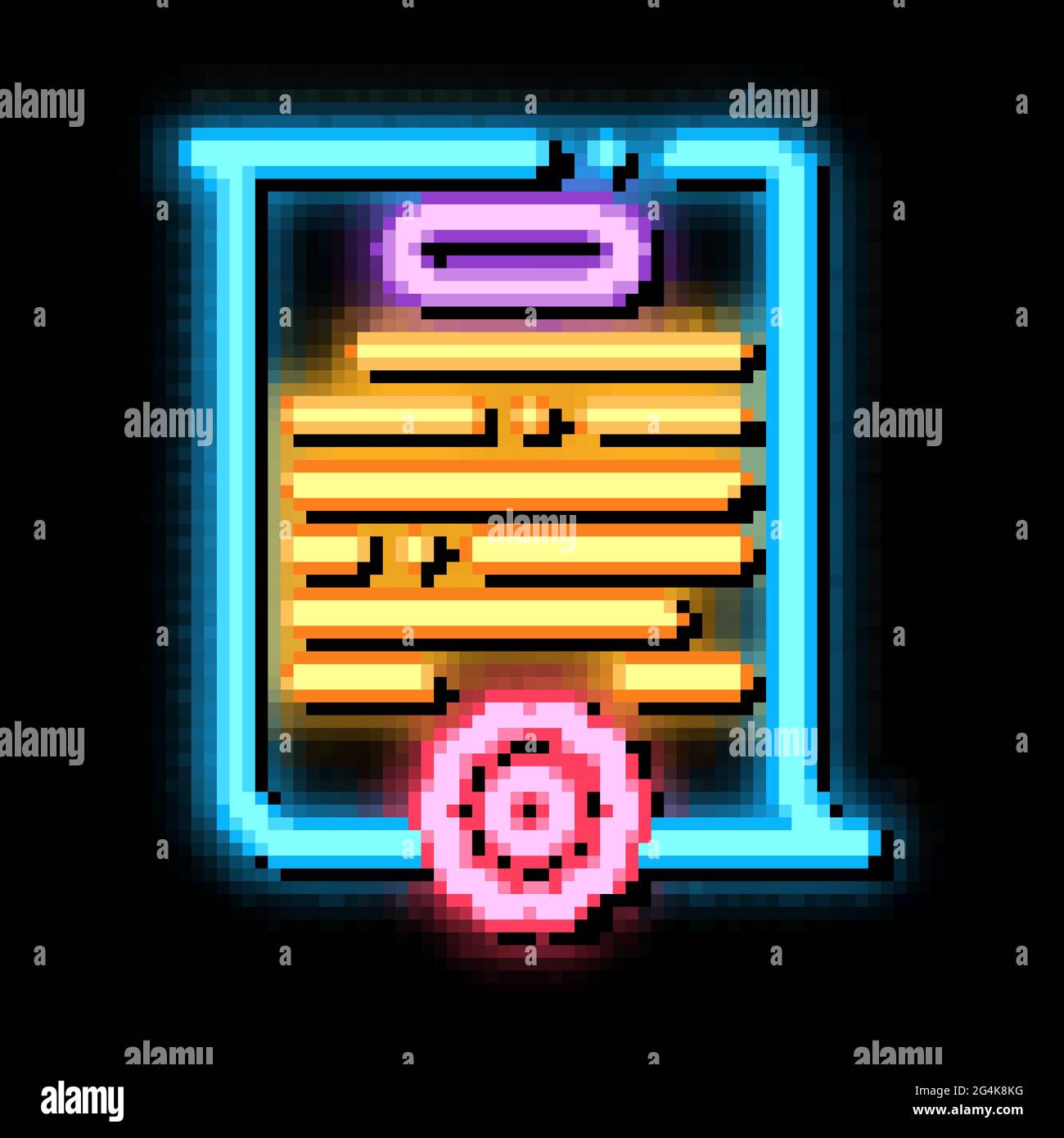 case parsing neon glow icon illustration Stock Vector Image & Art - Alamy