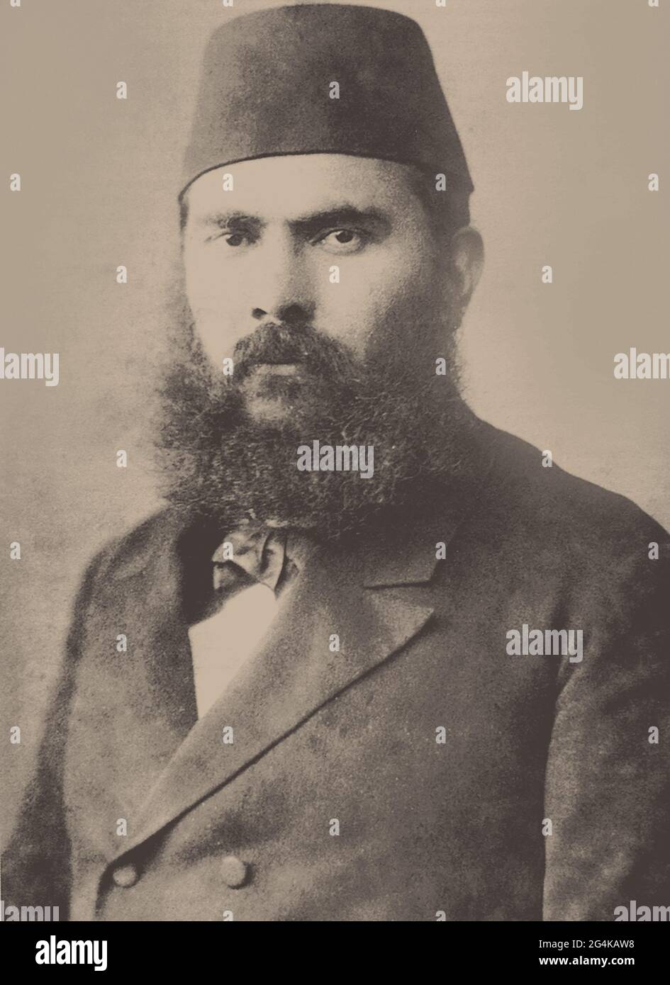 Portrait of Ahmed Mithat (1844-1912), End of 19th cen. Private ...