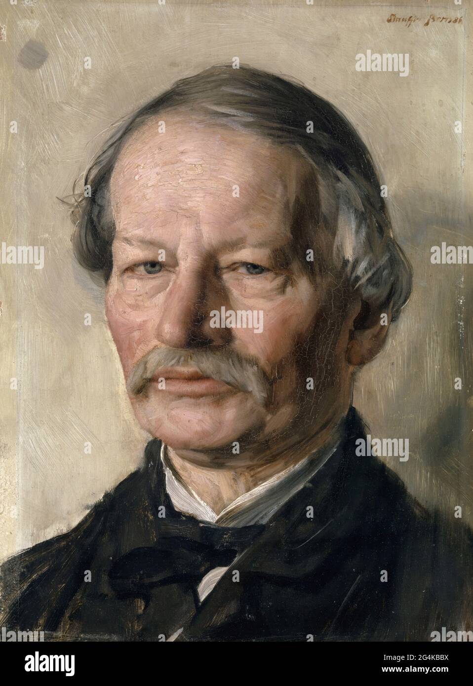 Portrait of Gustav Freytag (1816-1895) , 1886. Private Collection. Stock Photo