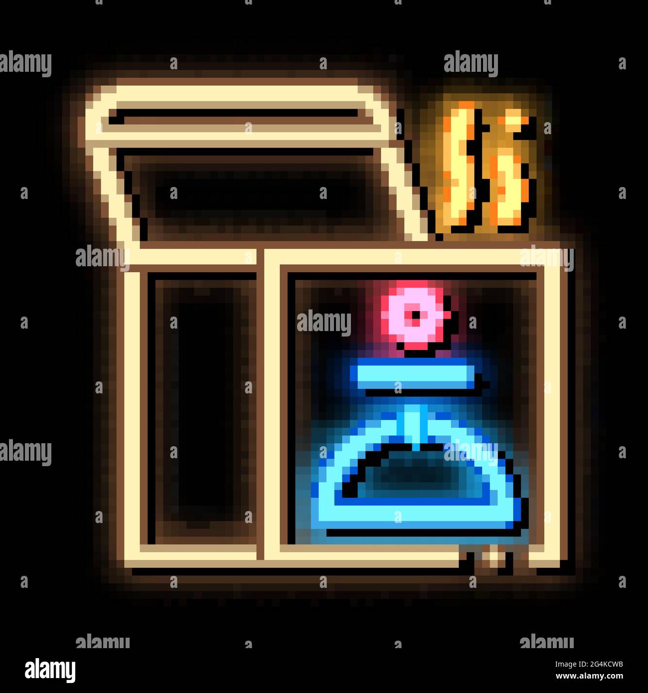 thermal food box neon glow icon illustration Stock Vector Image & Art ...
