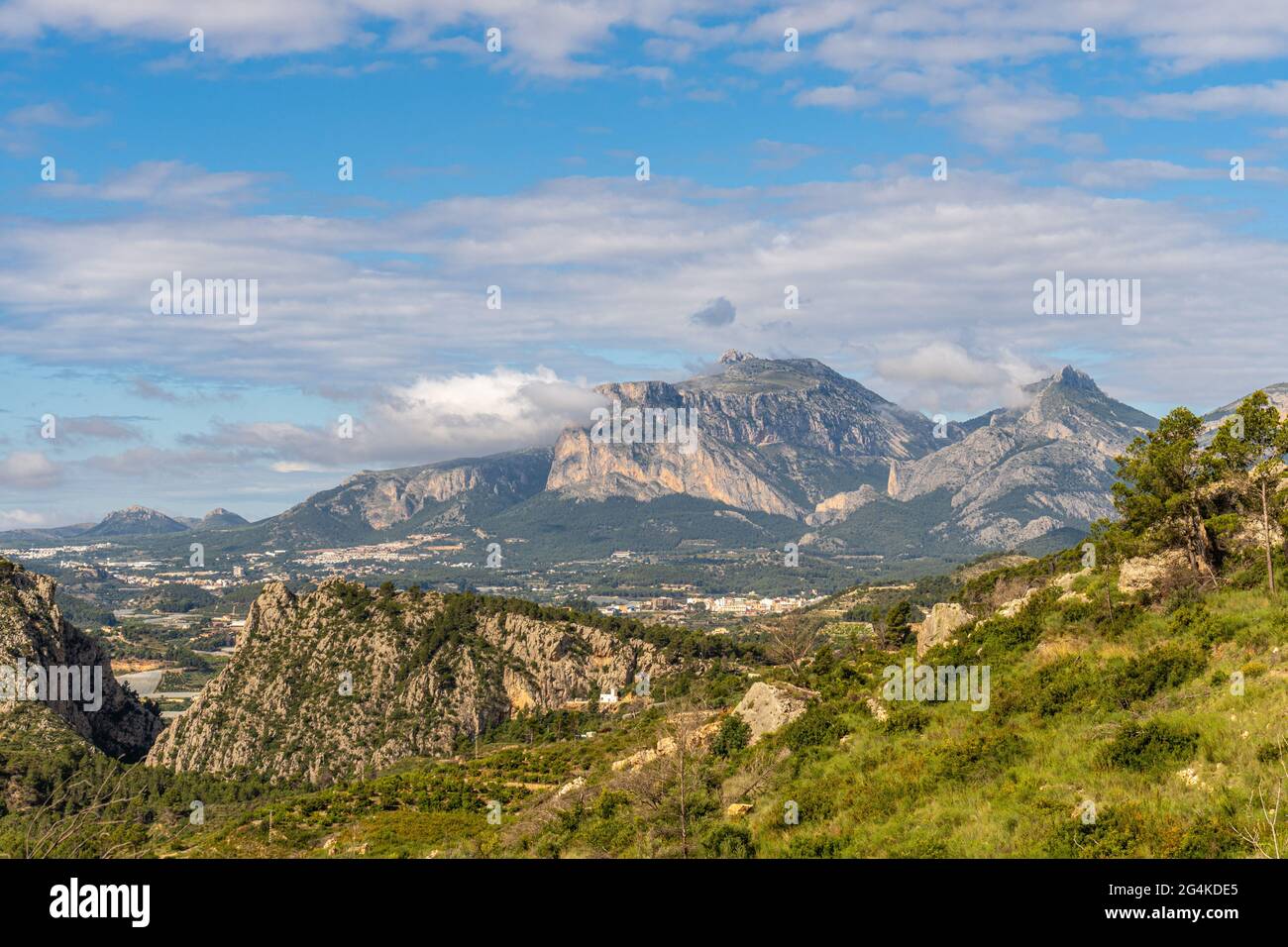 Beautiful shot of rocky mountains under the blue sky Stock Photo - Alamy