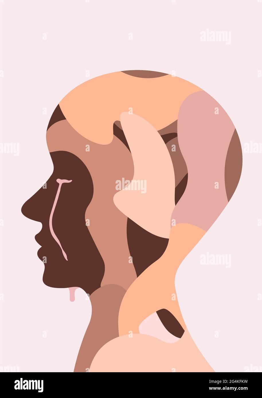 Crying vector art hi-res stock photography and images - Alamy