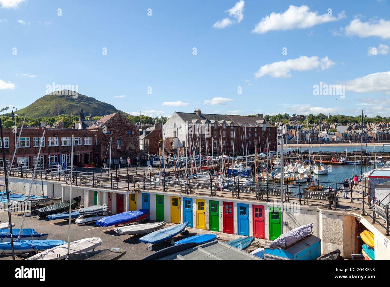 North Berwick Harbour on a summers day 2021 Stock Photo Alamy