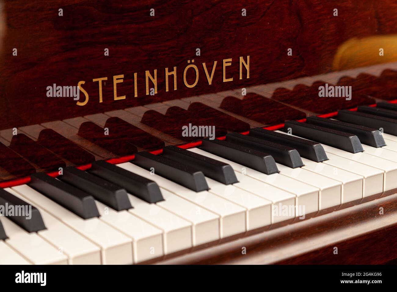 Detail of a Steinhoven piano Stock Photo