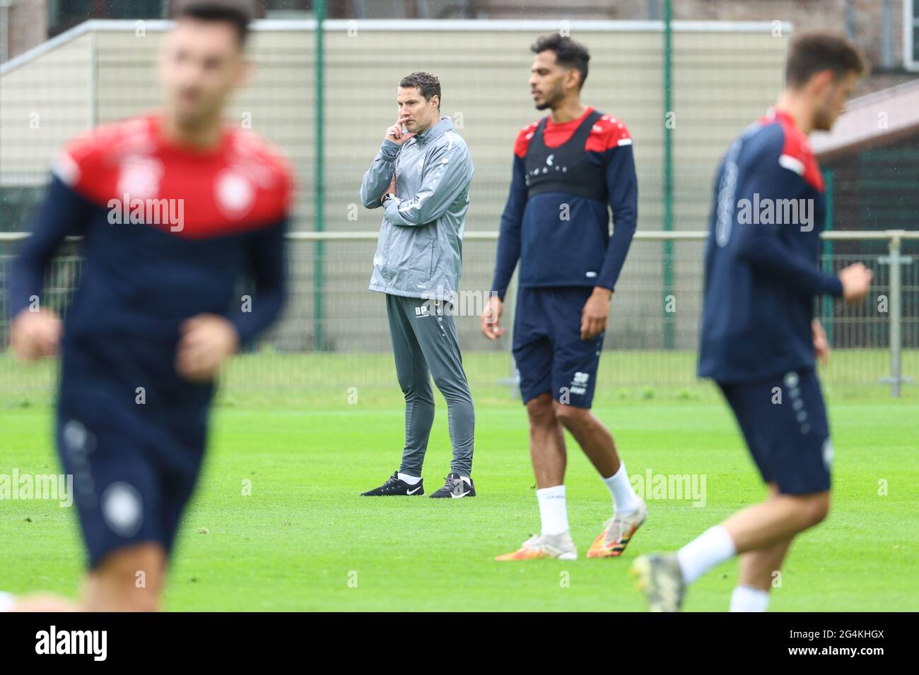 Antwerp's head coach Brian Priske pictured during the first training session for the new season 2021-2022 of Jupiler Pro League first division soccer Stock Photo