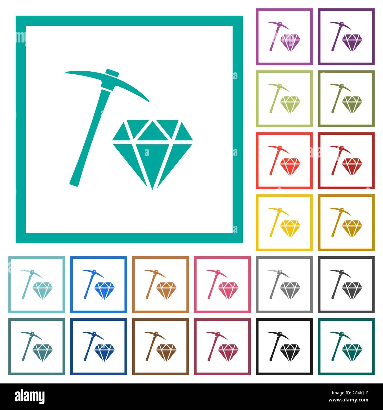 Diamond mining excavation Stock Vector Images - Alamy