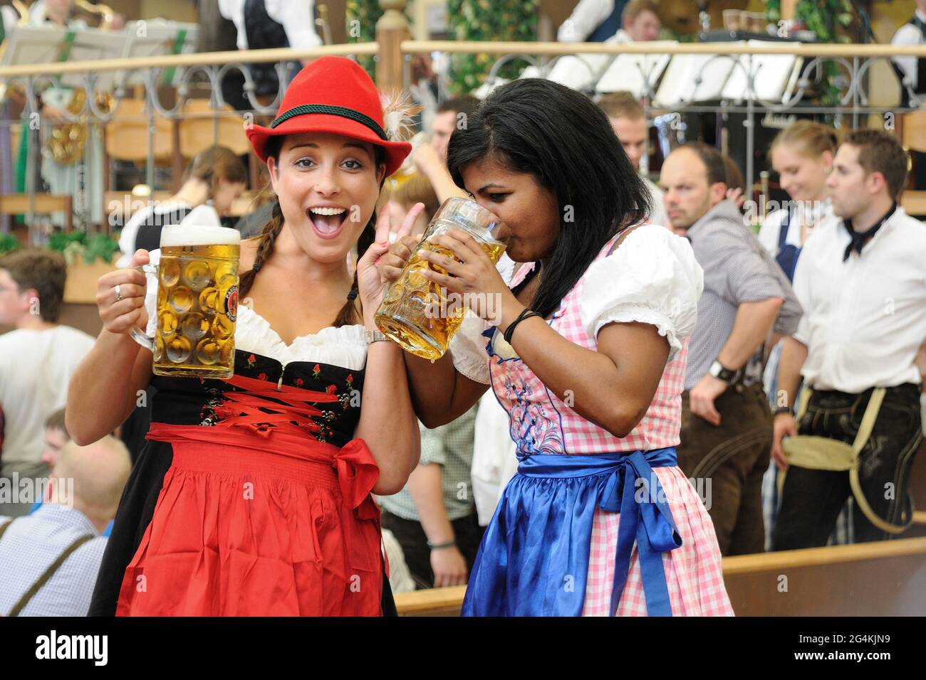 Oktoberfest, traditional german beer festival, Munich, Baviera, Germany,  Europe Stock Photo - Alamy