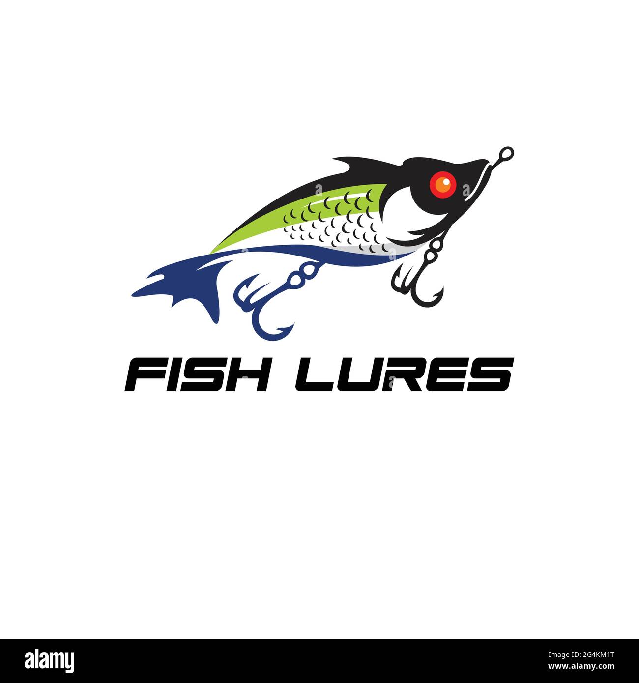 Lure Fishing logo exclusive design inspiration Stock Vector Image
