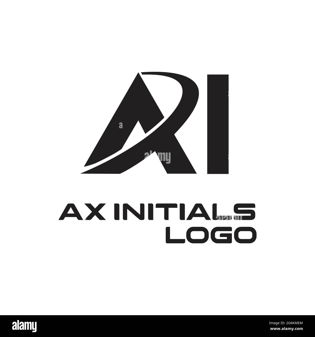 Ax logo exclusive design inspiration Stock Vector