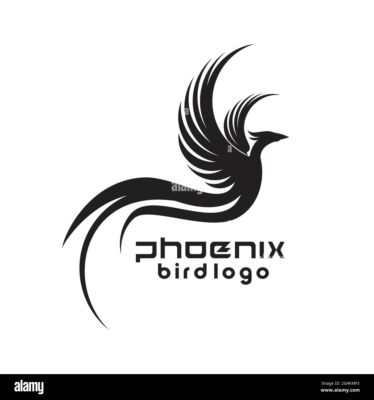 phoenix bird logo exclusive design inspiration Stock Vector