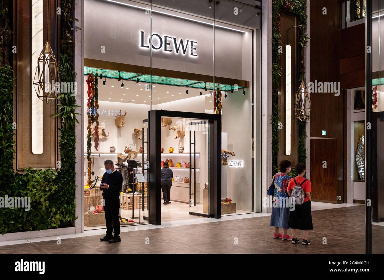Spanish luxury clothing and accessories brand Loewe store seen in Hong Kong. Photo by Budrul Chukrut SOPA Images Sipa USA Stock Photo Alamy